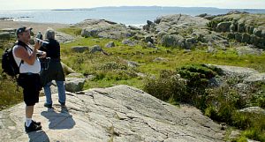 Hans-Erik och Ewa njuter av utsikten